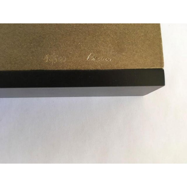 This is an interesting bronze sculpture multiple art work signed by the Italian Artist Beppe Bonetti. Title "Racconto del...