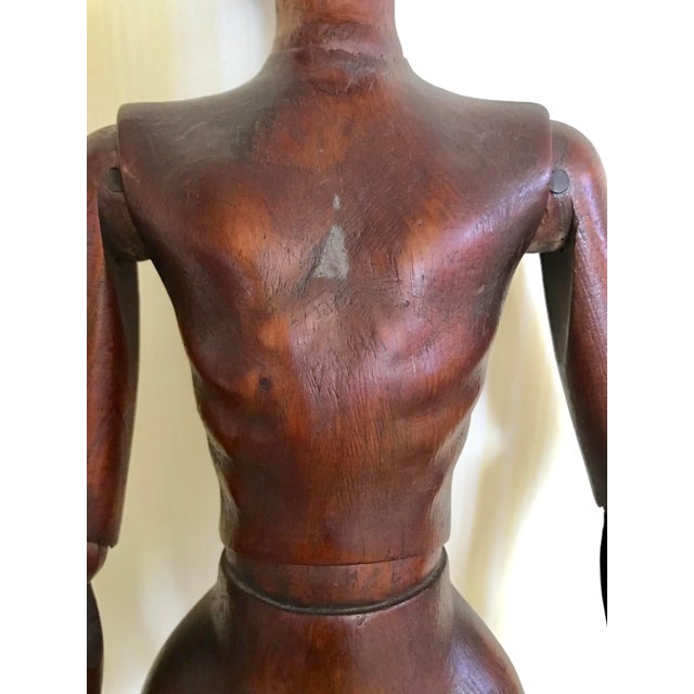 Antique Mid 19th Century Carved Wood Articulated Artists Mannequin Lay Figure Model For Sale In New York - Image 6 of 12