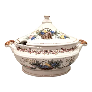 Vintage Japanese Porcelain Harvest Tureen