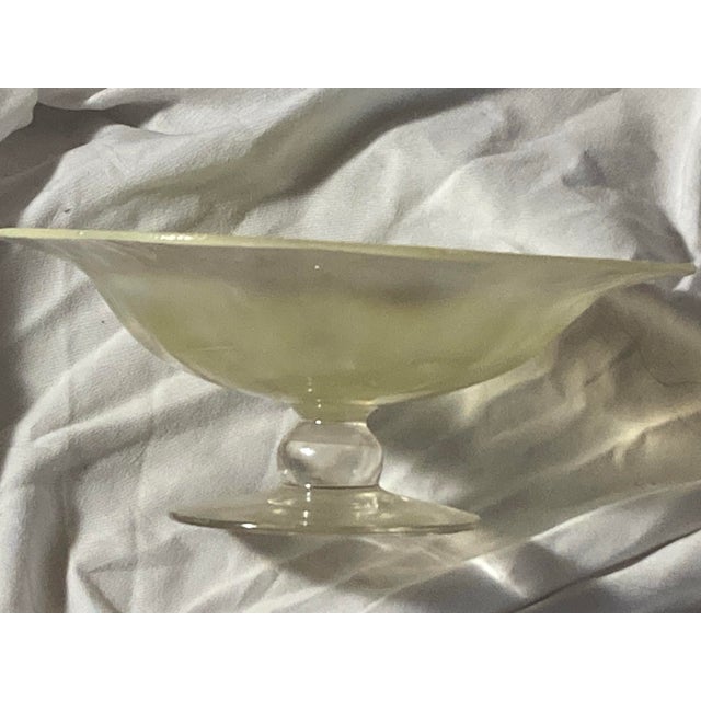 Louis Comfort Tiffany Favrile Iridescent Glass Compote Art Signed 1871 For Sale - Image 9 of 10