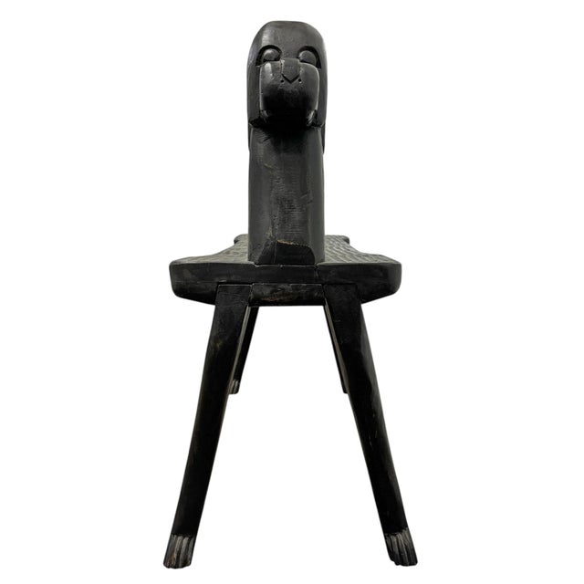 1990s Hand Carved Dog Bench by Stephen Huneck For Sale - Image 5 of 12