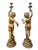 Unknown, Gold Leaf Candlestick Angels, 1950s, Epoxy Resin, Set of 2 For Sale - Image 3 of 7