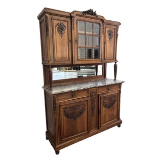 Antique French Louis XVI-style China Hutch For Sale