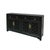 Contemporary Black Lattice Doors Drawers Sideboard Credenza Console Cabinet Ws4756 For Sale - Image 3 of 6