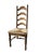 Vintage French Country Ladder Back Dining Chair – Maple Rush Seat, French Provincial Style Add timeless charm to your...