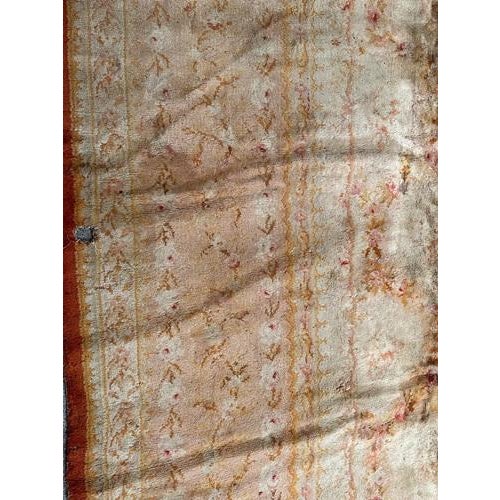 French Distressed Savonnerie Carpet, 1890s-1910s For Sale - Image 10 of 18