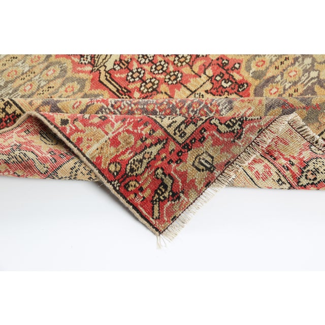 Early 20th Century Museum Quality Persian Carpet With Peacocks, Deer & Floral Medallion – A Tapestry of Nature and Nobility - 4' X 6' 2'' For Sale In Tampa - Image 6 of 7