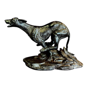 20th Century Bronze Sculpture Racing Greyhound