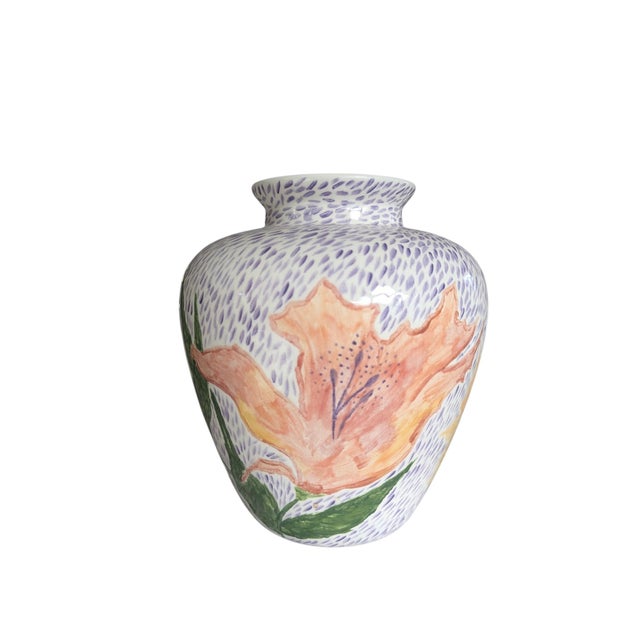 Vintage 90s Studio Pottery Handcrafted Vase For Sale In Charlotte - Image 6 of 10