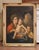 Late 19th Century 19th C. Italian Oil Painting of Holy Family With Saint John in Giltwood Frame For Sale - Image 5 of 9