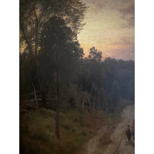 Large Landscape Painting by Hermann Ottomar Herzog For Sale - Image 4 of 8