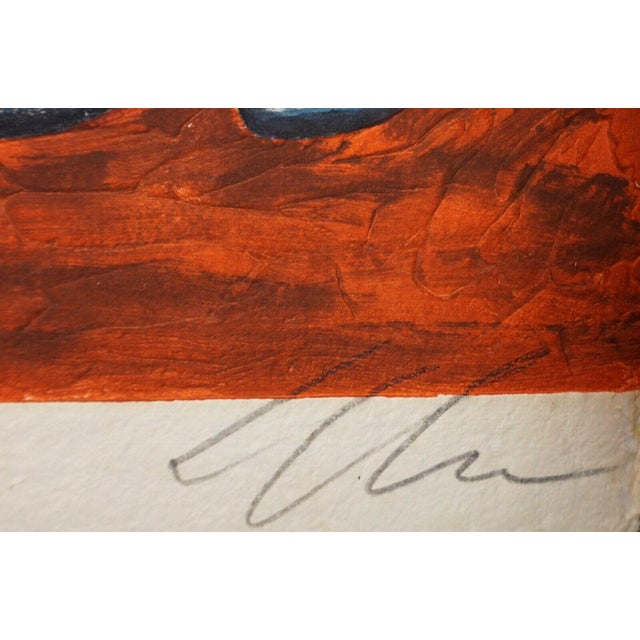 Contemporary 1990s Sandro Chia Untitled #1 Carborundum Etching Handmade Paper Hand Signed and Numbered Art For Sale - Image 3 of 3