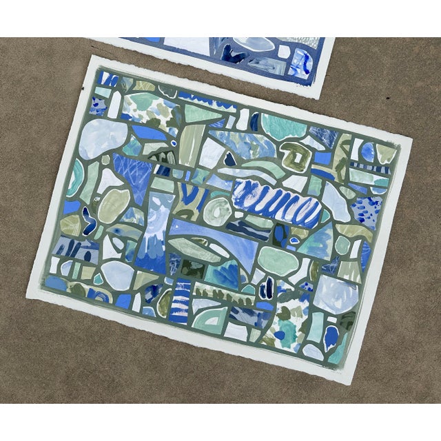 This original collage is 22 x 30 inches on 300lb Arches watercolor paper. Made with paper, paint, and mixed media this...