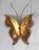 Mid 20th Century Vintage Brutalist Brass Butterfly Wall Hanging For Sale - Image 5 of 5