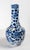 19th Century Chinese Blue and White Bottle Vase With Peony and Dragon, Repaired For Sale - Image 4 of 13
