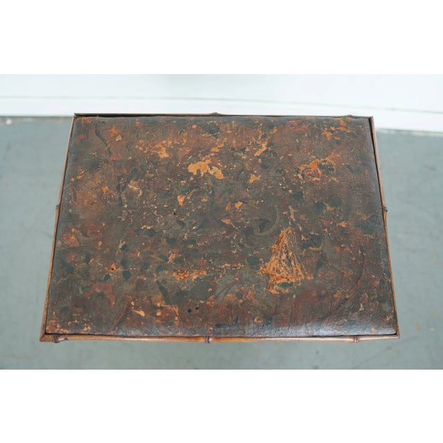 Antique Bamboo Sewing Table For Sale - Image 9 of 15