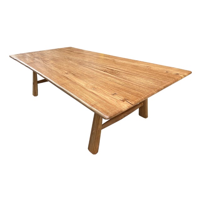 Andrianna Shamaris Midcentury Couture Teak Wood Dining Table For Sale