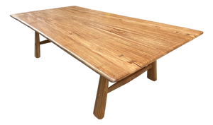 Andrianna Shamaris Midcentury Couture Teak Wood Dining Table