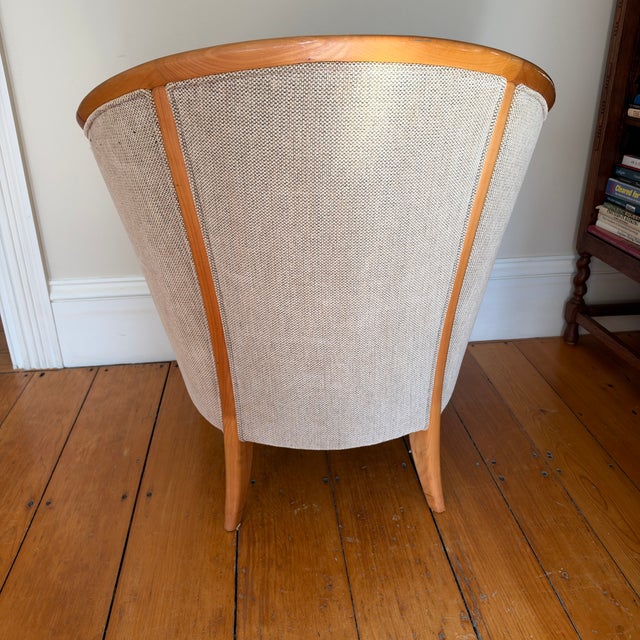 Mid-Century Modern Danish Skipper Mobler Style Bentwood Maple Club Library Arm Chair For Sale - Image 9 of 15