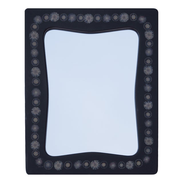 Swedish Lisa J Wall Mirror by Hans-Agne Jakobsson, Åhus, 1953 For Sale