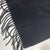 Ing. Loro Piana Black Solid 100% Cashmere Scarf For Sale - Image 6 of 8