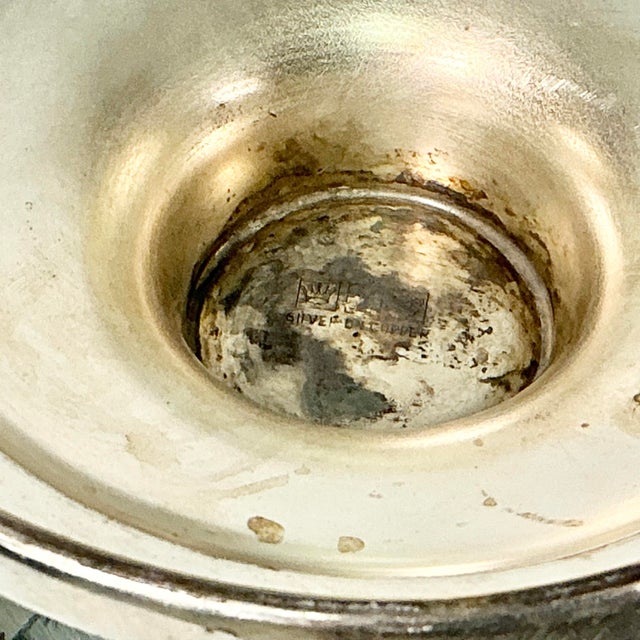 Early 20th Century Antique English Traditional Silverplate Pitcher Vase. For Sale - Image 14 of 14