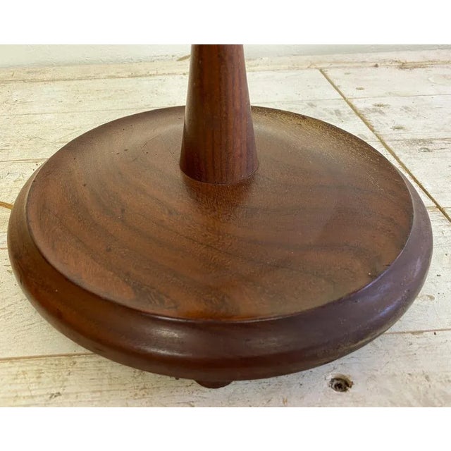 Wood Mid-Century Danish Teak and Brass Floor Lamp, 1960s For Sale - Image 7 of 9