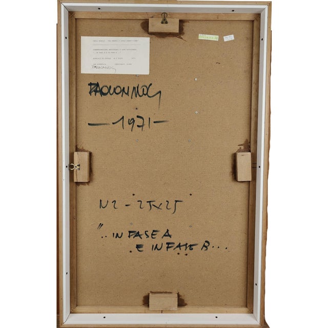 Blue Paolo Minoli, Reticular Interpenetrations, 1971, Plywood and Acrylic For Sale - Image 8 of 9