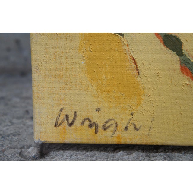 Late 20th Century Robert S Wright "Lost Pairs” Figure Skaters Large Acrylic on Canvas For Sale - Image 4 of 12