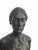 Dark Green Artist Signed 35” 20th Century Expressionist Nude Bronze Sculpture For Sale - Image 8 of 12