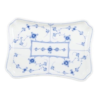Vintage Rectangular Porcelain Tray from Royal Copenhagen, 1920s For Sale