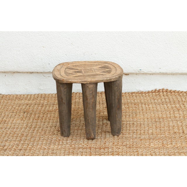 African Finely Carved Nupe Pedestal Table For Sale - Image 3 of 8