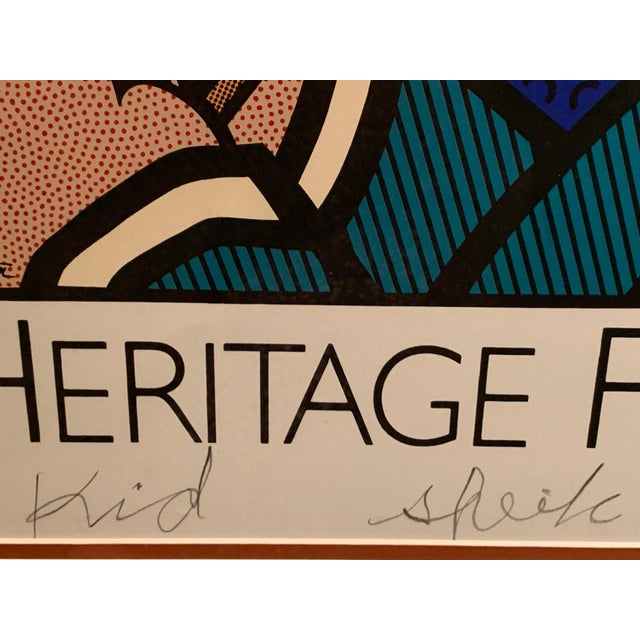 Paper 1990 New Orleans Jazz Fest Kid Sheik Poster — Double-Signed Special Edition 414/500, Louise Mouton For Sale - Image 7 of 12