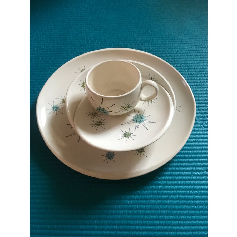 Vintage Franciscan Ware Starburst China Set- 5 Pieces | Chairish