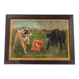 Early 20th Century "Honest Scrap" Chewing Tobacco Framed Print Ad