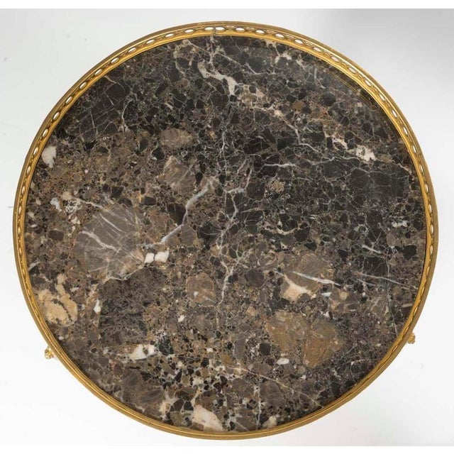 Gold Wood and Gilt Bronze Pedestal Tables in the Louis Xv Style., Set of 2 For Sale - Image 8 of 9