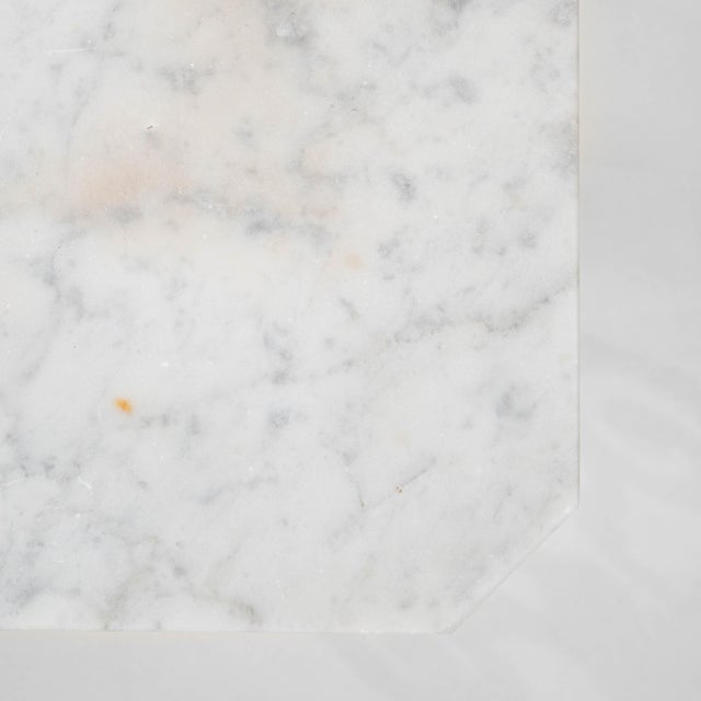 19th Century French Cast Iron Table With Marble Top For Sale - Image 9 of 18