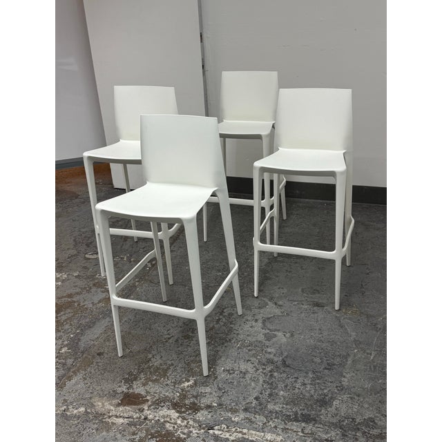 Plastic Mario & Claudio Bellini for Heller Bellini Outdoor Barstools, Set of Four For Sale - Image 7 of 12