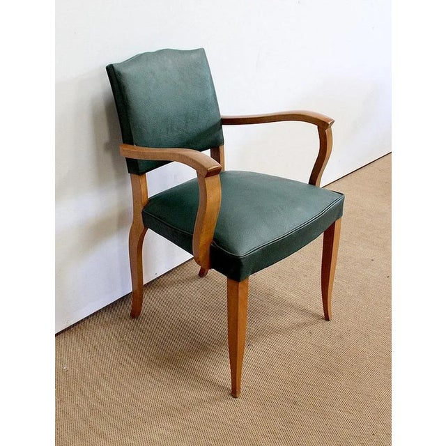 1950s Set of Bridge Armchairs in Natural Beech, 1950s For Sale - Image 5 of 18