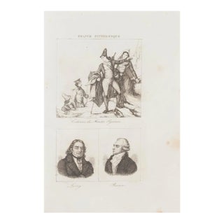 Unknown - Costumes and Portraits - Original Lithograph - 19th Century For Sale