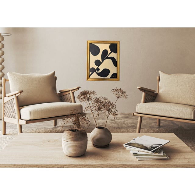 Cream Contemporary Abstract Expressionist Painting by Bryan Boomershine Framed For Sale - Image 8 of 10