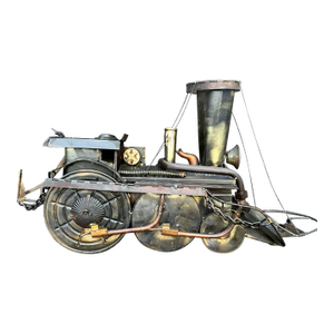 Vintage Steampunk Train Locomotive Wall Hanger