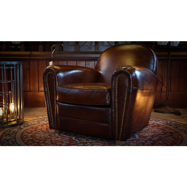 Club Chair in Leather from Timothy Oulton, 2010s For Sale - Image 10 of 18