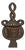 Carved Wood Wall Mount Match Holder: Rope & Tassel Design For Sale