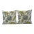 P.Kaufmann Attributed Floriana Mineral 20”x20” Feather/Down Pillows - A Pair For Sale