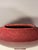 Italian Rare 1980s Dante Baldelli Italy Flat Coral Ceramic Vase 15” Vintage Italian For Sale - Image 3 of 9
