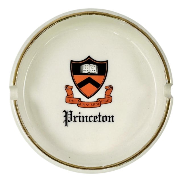 Vintage Princeton University Porcelain Ashtray For Sale