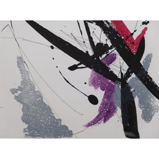 Jean Miotte, Abstract Composition H, Original Signed Engraving For Sale - Image 6 of 8