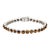 Tiger’s Eye Cushion Cut Tennis Bracelet in 925 Silver For Sale