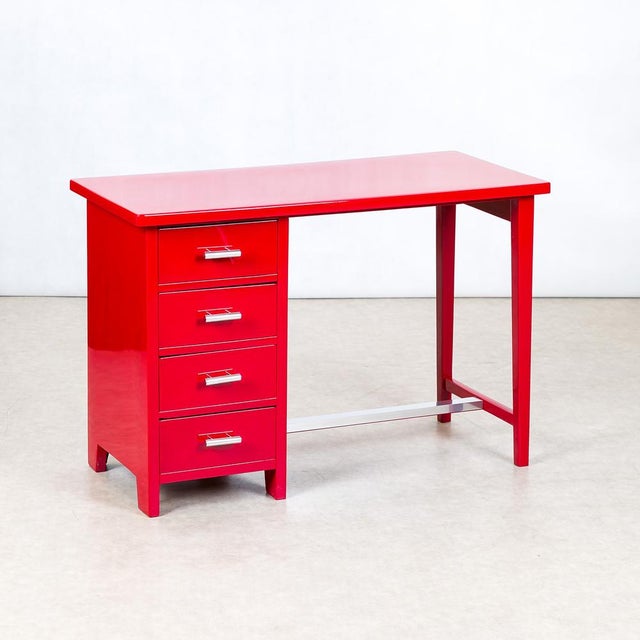 Wood Vintage Ladies Writing Desk, 1930s For Sale - Image 7 of 11